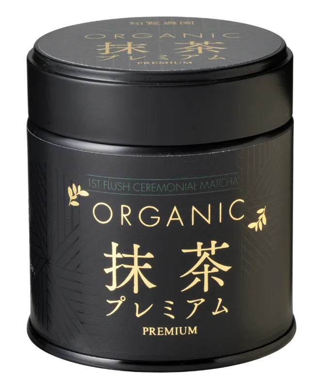 知覧農園 有機抹茶「プレミアム」缶 30g · 知覧農園