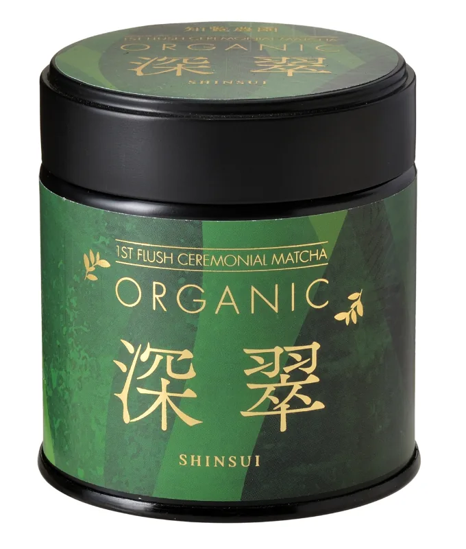 知覧農園 有機抹茶「深翠」缶 30g · 知覧農園